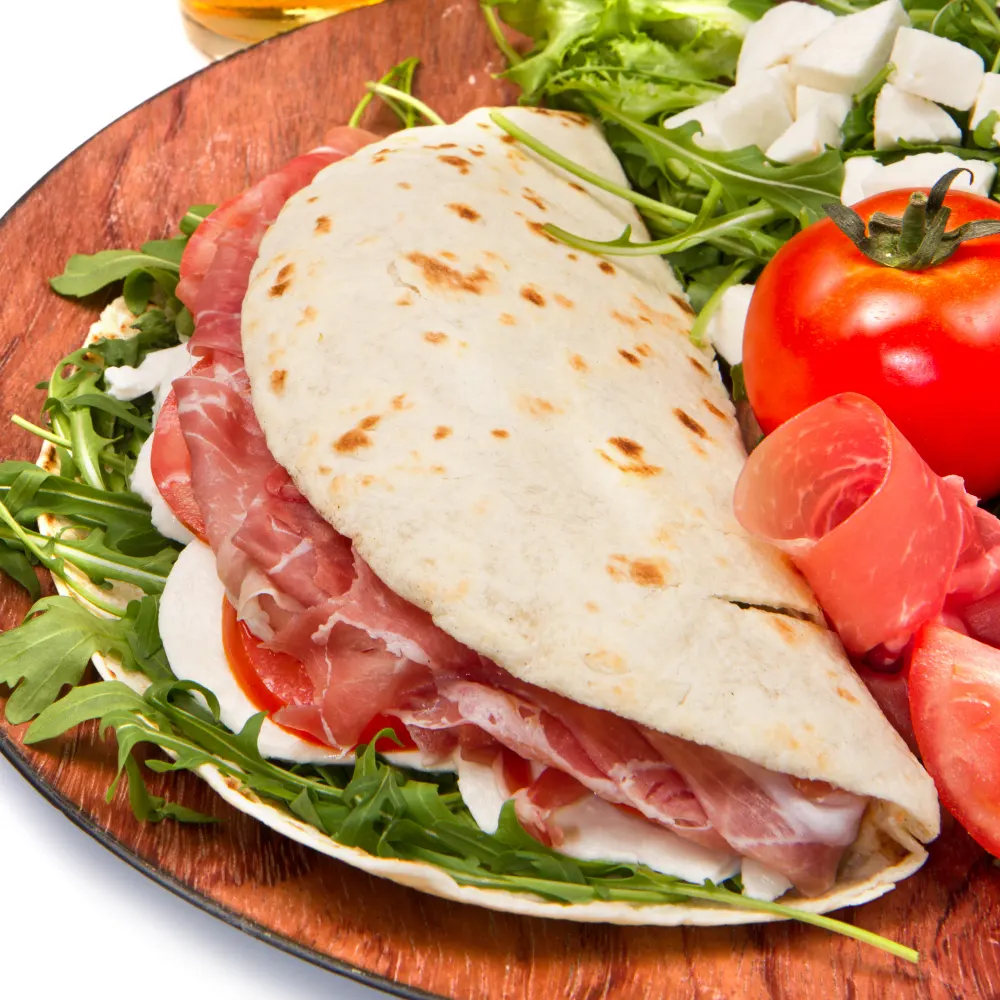Piadine kebab appena preparate